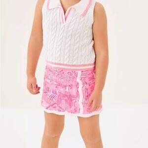 Lilly Pulitzer Girls Pink Printed Skort